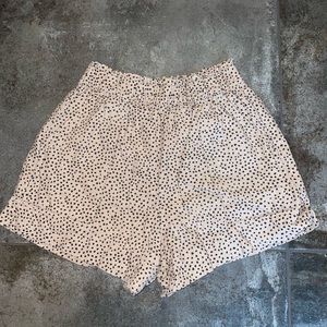 Abercrombie & Fitch High Rise Linen Shorts